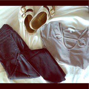 J Brand Black skinny jeans 25x30